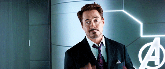 Tony Stark Shrugging